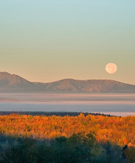 Moon over Katahdin