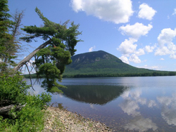 Spencer Pond Camps view