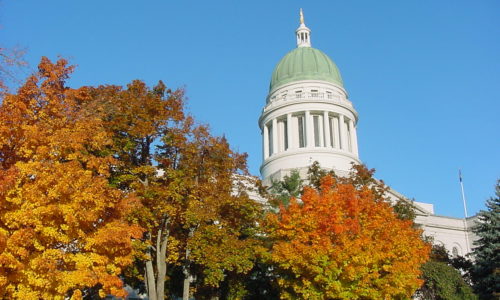 State House in fall