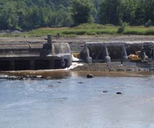 In July, 2008, after more than five years of legal battles by NRCM and our partners, the Fort Halifax Dam at the mouth of the Sebasticook River in Winslow was finally removed.