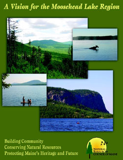 Cover of the Vision for Moosehead Lake publication