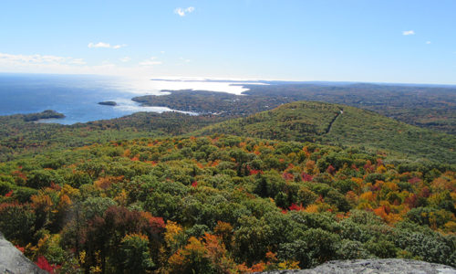 Camden Harbor from Mount Megunticook