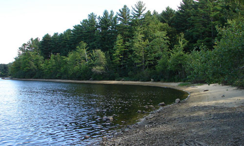 Southerh Sand Beach at Rancourt Preserve.