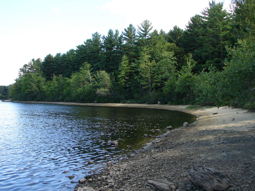 Southerh Sand Beach at Rancourt Preserve. 