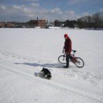 Biking on the Kennebec