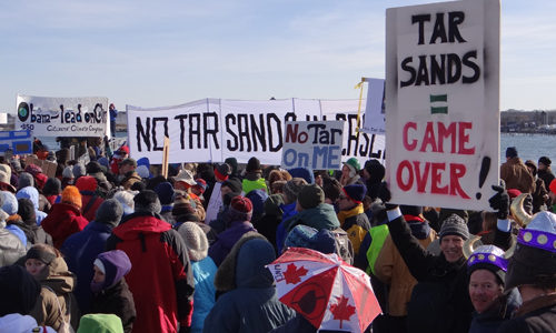 tar sands rally