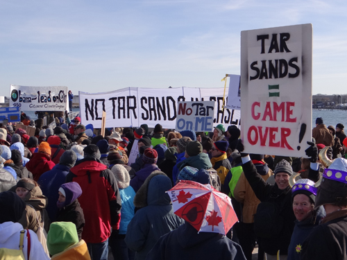 tar sands rally