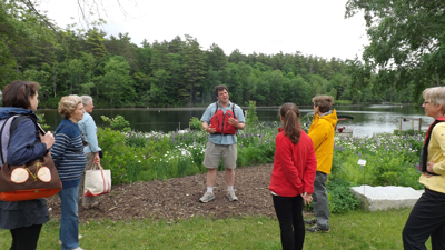 Board members on Great Pond