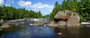 Haskell Rock Falls, East Branch of the Penobscot River