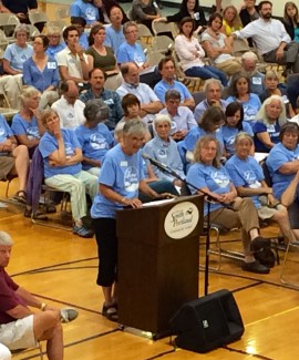 Lisa speaking at final vote of South Portland City Council