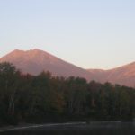 Katahdin early morning from Katahdin Lake by Sam Horine