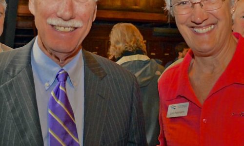 Senator Angus King and Lisa Pohlmann