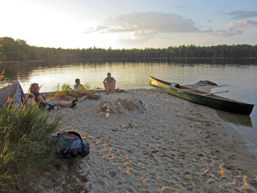 camping on shore