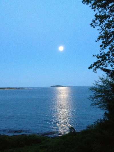 Moonrise over Ragged Island