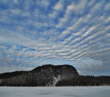 Mackerel sky over Kineo