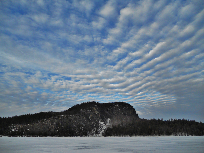 Mackerel sky over Kineo