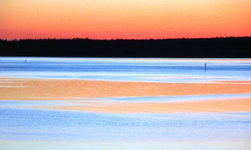 ice fishing on Silver Lake in Bucksport by Richard Jagels