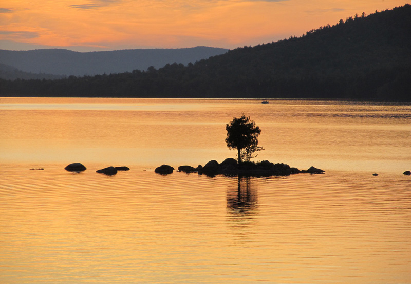 Sunset over Pemadumcook Lake