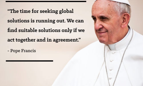 Pope Francis on climate change