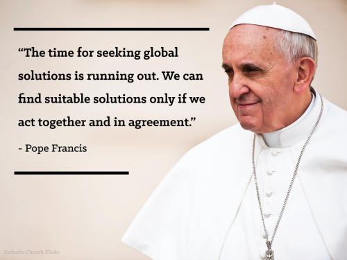 Pope Francis on climate change