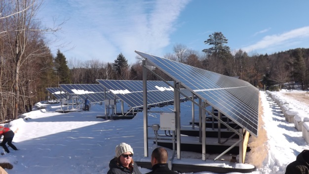 solar array at Mt. Abram ski area