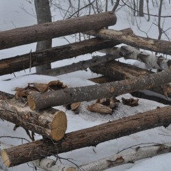 One of several compost piles at Parker Family Farm