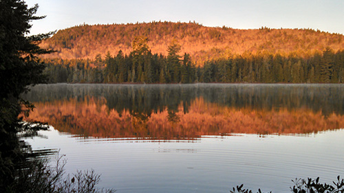 Sunrise at Island Pond