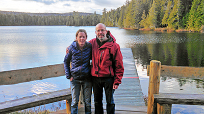 Pam and I at Island Pond