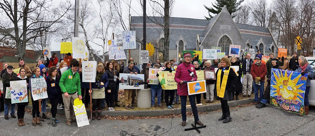 Mainers rally at PUC