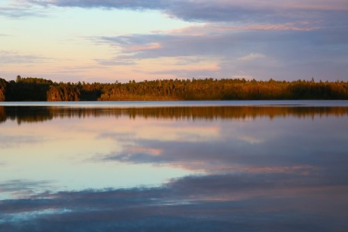 Sunset on Third Lake