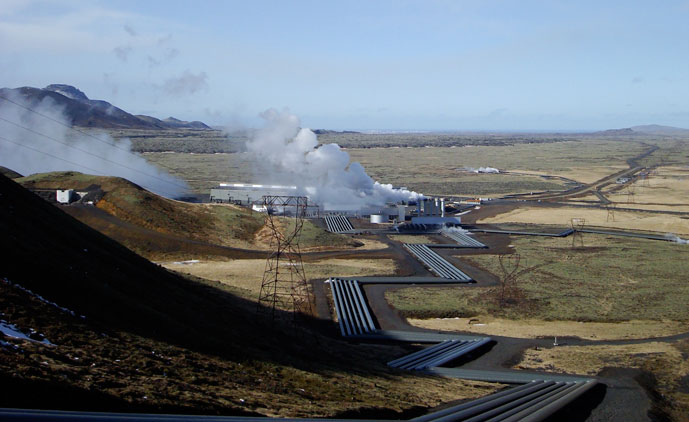 The Hellisheiði Power Station in Iceland. Wikipedia