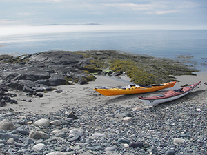 Kayaks on Halifax Island by Emmie Theberge