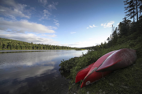 Boats on the Allagash, photo by Laurie Haag