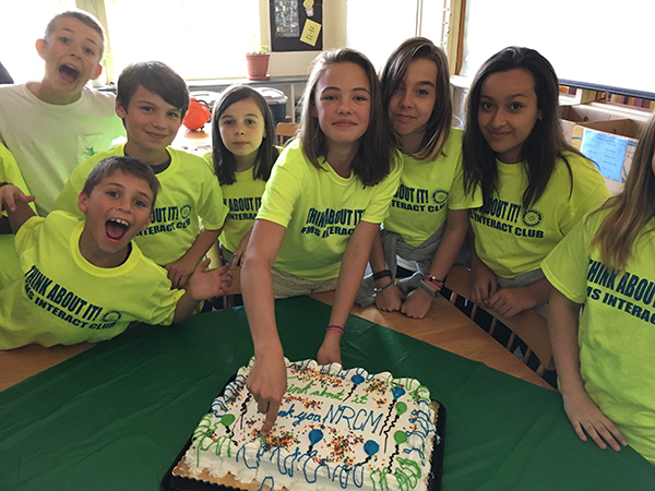 Freeport Interact Club thanks NRCM with cake