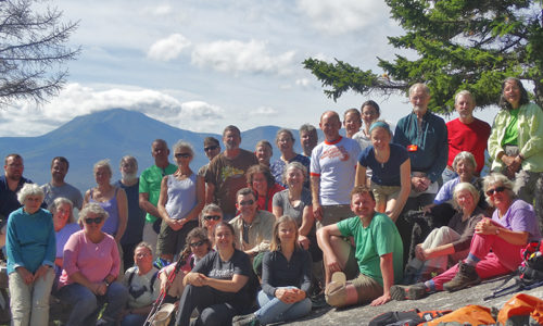 Group on top of Barnard Mountain