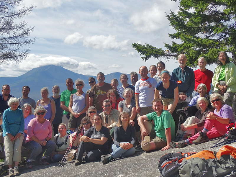 Group on top of Barnard Mountain