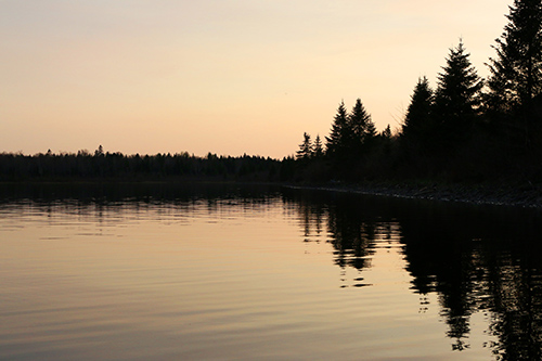 Pink skies of sunset Fifth Pond