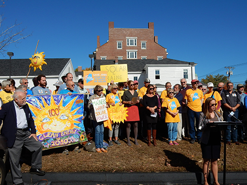 Solar net metering rally