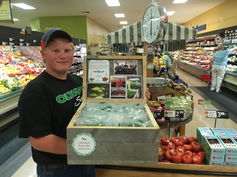 NAE Academy students are now selling their basil at the local supermarket