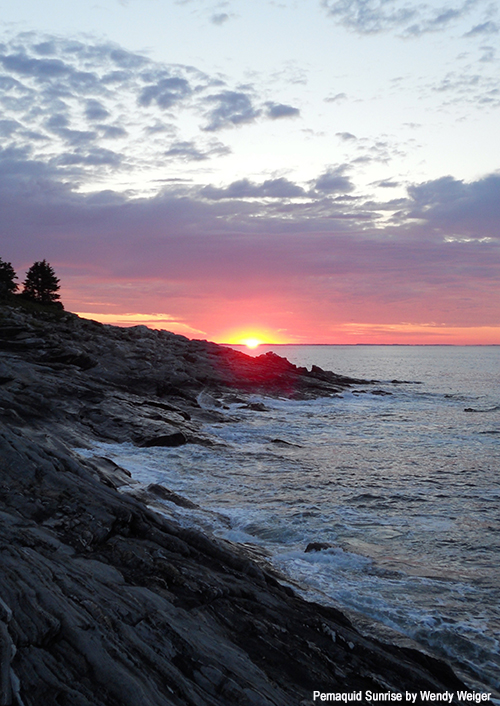 Pemaquid sunrise by Wendy Weiger