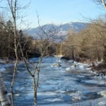 Carrabassett Stream with Bigelow by Linda Woods