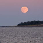 super moon Tenants Harbor