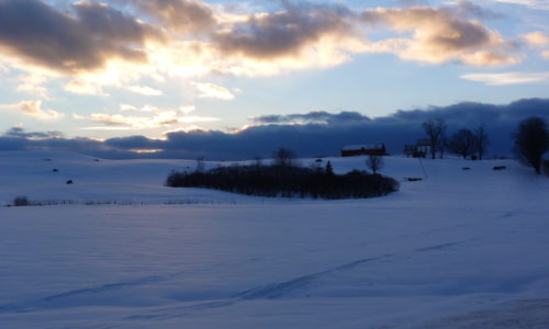 Sunset Over Norridgewock and Mercer