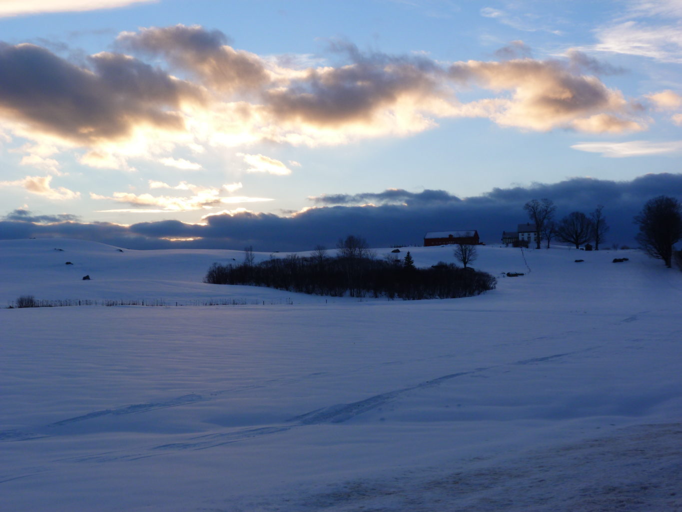 Sunset Over Norridgewock and Mercer