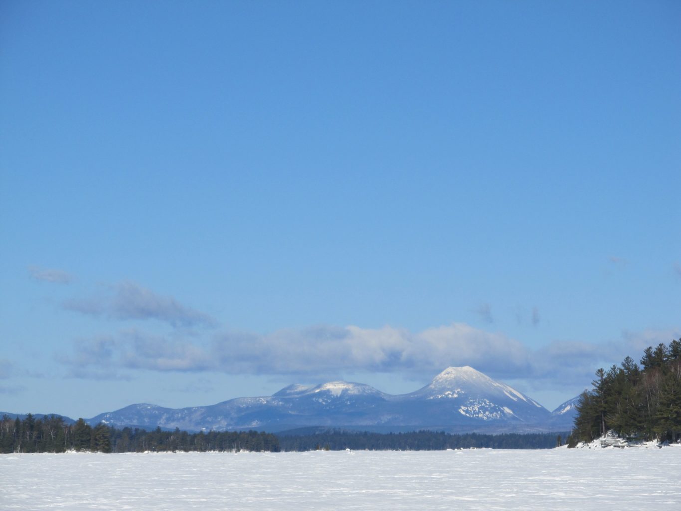 Doubletop Mountain in Baxter State Park, February 2017