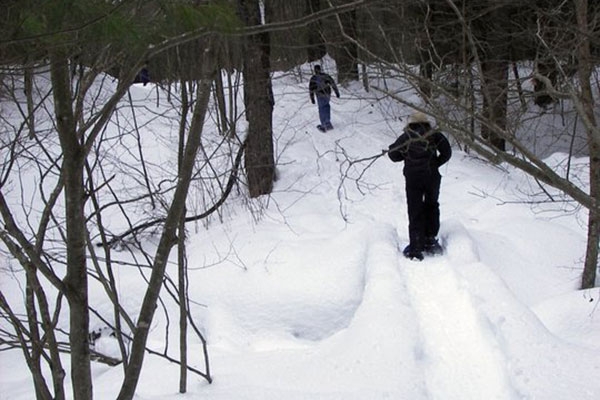 snowshoers Androscoggin Riverlands