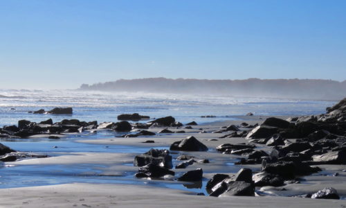 misty morning York Beach by Jayne Winters