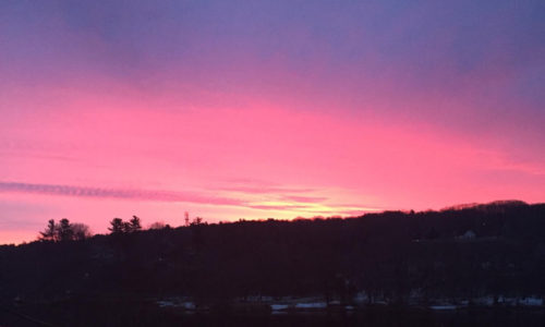 Sunrise over Kennebec by Susan Adams