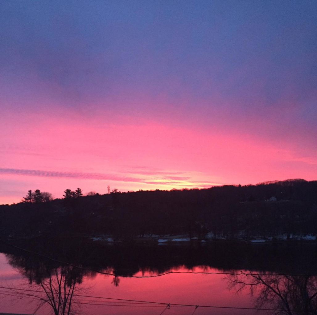 Sunrise over Kennebec by Susan Adams