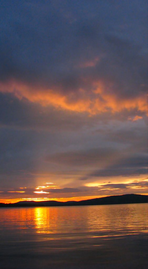 Sunrise Squall Line- Flagstaff Lake (Round Barn Campsite) Phil Poirier